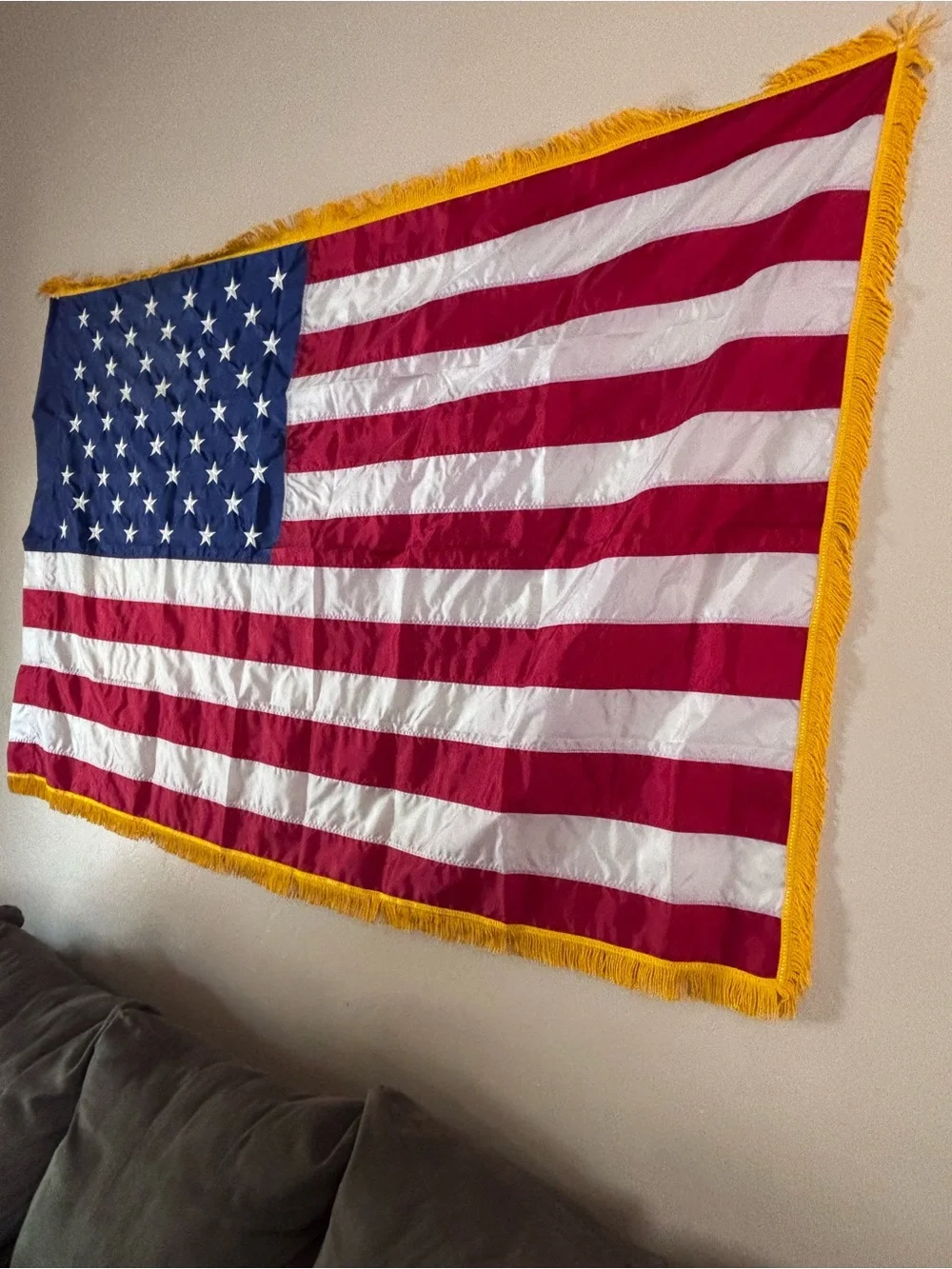 American Flag Wall Hanging - Red, White & Blue